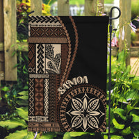 Samoa Siapo Motif Garden Flag Classic Style - Black Ver - Wonder Print Shop