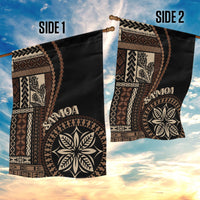 Samoa Siapo Motif Garden Flag Classic Style - Black Ver - Wonder Print Shop