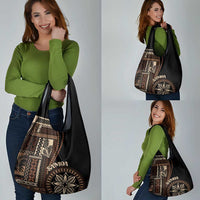 Samoa Siapo Motif Grocery Bag Classic Style - Black Ver