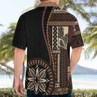 Samoa Siapo Motif Hawaiian Shirt Classic Style - Black Ver - Wonder Print Shop