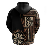 Samoa Siapo Motif Hoodie Classic Style - Black Ver - Wonder Print Shop