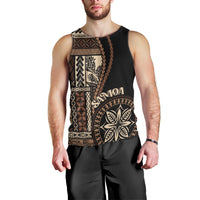 Samoa Siapo Motif Men Tank Top Classic Style - Black Ver - Wonder Print Shop