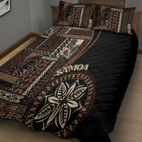 Samoa Siapo Motif Quilt Bed Set Classic Style - Black Ver - Wonder Print Shop