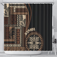 samoa-siapo-motif-shower-curtain-classic-style-black-ver