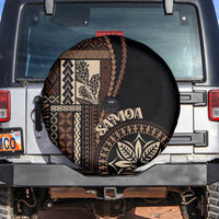 Samoa Siapo Motif Spare Tire Cover Classic Style - Black Ver - Wonder Print Shop