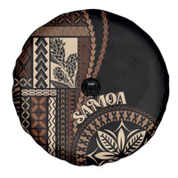 Samoa Siapo Motif Spare Tire Cover Classic Style - Black Ver - Wonder Print Shop