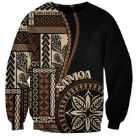 Samoa Siapo Motif Sweatshirt Classic Style - Black Ver - Wonder Print Shop