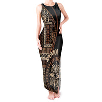 Samoa Siapo Motif Tank Maxi Dress Classic Style - Black Ver - Wonder Print Shop
