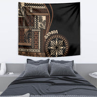 Samoa Siapo Motif Tapestry Classic Style - Black Ver - Wonder Print Shop