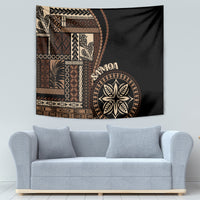 Samoa Siapo Motif Tapestry Classic Style - Black Ver - Wonder Print Shop