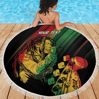 Personalised Reggae Beach Blanket Live The Way You Love LT7 - Wonder Print Shop