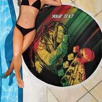 Personalised Reggae Beach Blanket Live The Way You Love LT7 - Wonder Print Shop