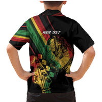 Personalised Reggae Family Matching Mermaid Dress and Hawaiian Shirt Live The Way You Love LT7 - Wonder Print Shop