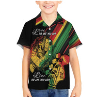 Personalised Reggae Family Matching Mermaid Dress and Hawaiian Shirt Live The Way You Love LT7 - Wonder Print Shop