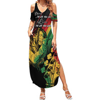 Personalised Reggae Family Matching Summer Maxi Dress and Hawaiian Shirt Live The Way You Love - Wonder Print Shop