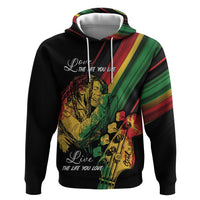 Personalised Reggae Hoodie Live The Way You Love - Wonder Print Shop
