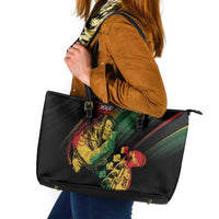 Personalised Reggae Leather Tote Bag Live The Way You Love - Wonder Print Shop