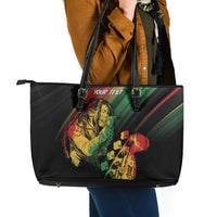 Personalised Reggae Leather Tote Bag Live The Way You Love - Wonder Print Shop