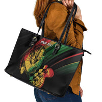 Personalised Reggae Leather Tote Bag Live The Way You Love - Wonder Print Shop