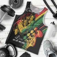 Personalised Reggae Men Tank Top Live The Way You Love - Wonder Print Shop