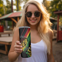 Personalised Reggae Skinny Tumbler Live The Way You Love - Wonder Print Shop