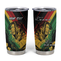 Personalised Reggae Tumbler Cup Live The Way You Love - Wonder Print Shop