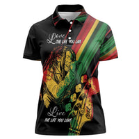 Personalised Reggae Women Polo Shirt Live The Way You Love - Wonder Print Shop