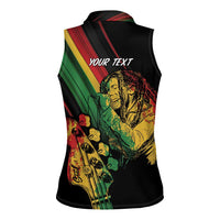 Personalised Reggae Women Sleeveless Polo Shirt Live The Way You Love - Wonder Print Shop