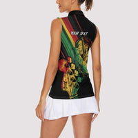 Personalised Reggae Women Sleeveless Polo Shirt Live The Way You Love - Wonder Print Shop