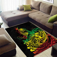 Personalised Reggae Jawaiian Festive Area Rug Mix Polynesian LT7 - Wonder Print Shop