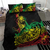 Personalised Reggae Jawaiian Festive Bedding Set Mix Polynesian LT7 - Wonder Print Shop