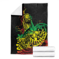 Personalised Reggae Jawaiian Festive Blanket Mix Polynesian
