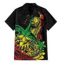 Personalised Reggae Jawaiian Festive Family Matching Mermaid Dress and Hawaiian Shirt Mix Polynesian LT7 - Wonder Print Shop
