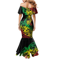 Personalised Reggae Jawaiian Festive Mermaid Dress Mix Polynesian - Wonder Print Shop