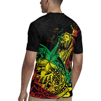 Personalised Reggae Jawaiian Festive Rugby Jersey Mix Polynesian - Wonder Print Shop