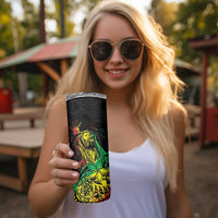 Personalised Reggae Jawaiian Festive Skinny Tumbler Mix Polynesian - Wonder Print Shop