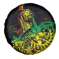 Personalised Reggae Jawaiian Festive Spare Tire Cover Mix Polynesian - Wonder Print Shop