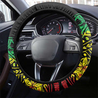 Reggae Jawaiian Festive Steering Wheel Cover Mix Polynesian - Wonder Print Shop