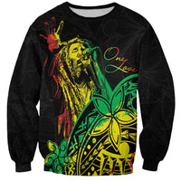 Personalised Reggae Jawaiian Festive Sweatshirt Mix Polynesian - Wonder Print Shop