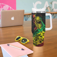 Personalised Reggae Jawaiian Festive Tumbler With Handle Mix Polynesian - Wonder Print Shop