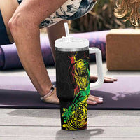 Personalised Reggae Jawaiian Festive Tumbler With Handle Mix Polynesian - Wonder Print Shop