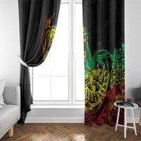 Personalised Reggae Jawaiian Festive Window Curtain Mix Polynesian - Wonder Print Shop