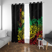 Personalised Reggae Jawaiian Festive Window Curtain Mix Polynesian - Wonder Print Shop