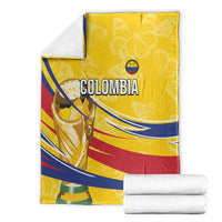 Colombia Football Blanket WC2026 Butterflies Inspired