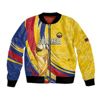 Colombia Football Personalized Bomber Jacket WC2026 Butterflies Inspired