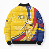 Colombia Football Personalized Bomber Puffer Jacket WC2026 Butterflies Inspired