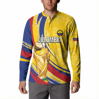 Colombia Football Personalized Button Sweatshirt WC2026 Butterflies Inspired