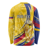 Colombia Football Personalized Long Sleeve Shirt WC2026 Butterflies Inspired