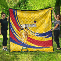 Colombia Football Quilt WC2026 Butterflies Inspired