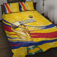 Colombia Football Quilt Bed Set WC2026 Butterflies Inspired